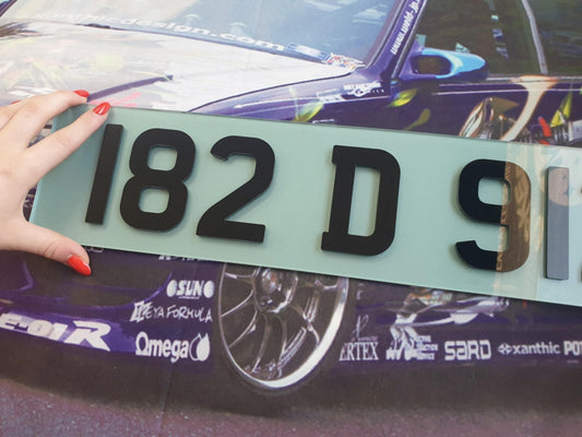 REG PLATES, NUMBER PLATES 3D/4D